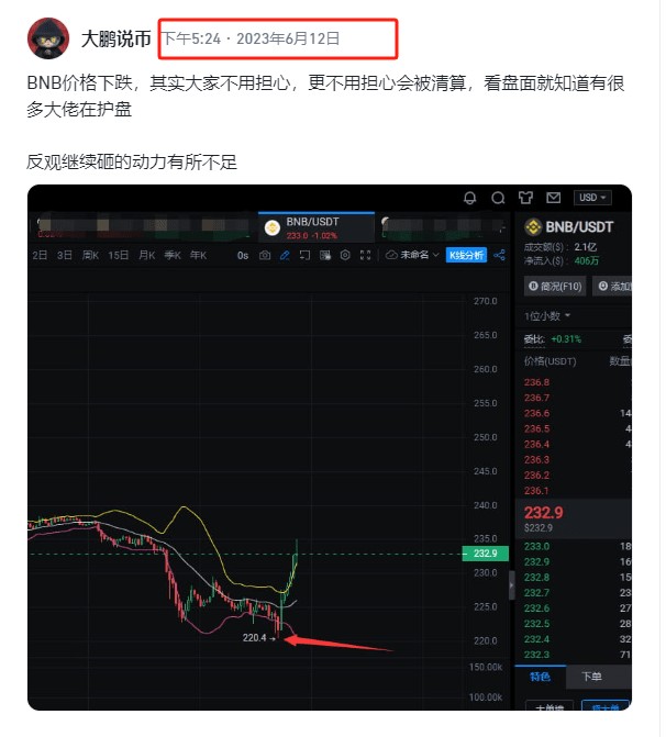 BNB質(zhì)押挖AI賺盆滿缽滿 現(xiàn)價(jià)313 大鵬分享牛市布局策略