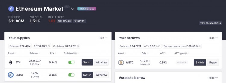 ETH/BTC匯率逼近0.05，0x1111567E0954E74f6bA7c4732D534e75