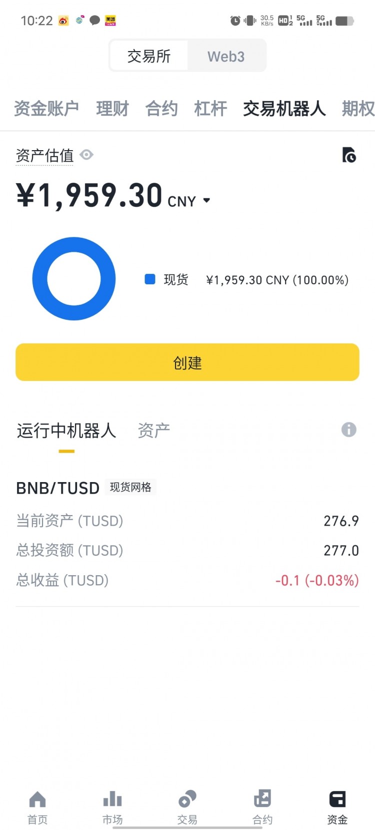 bnb holder，bnb/tusd交易對(duì)免手續(xù)費(fèi)，網(wǎng)格套利，grass小草挖礦，無腦挖。