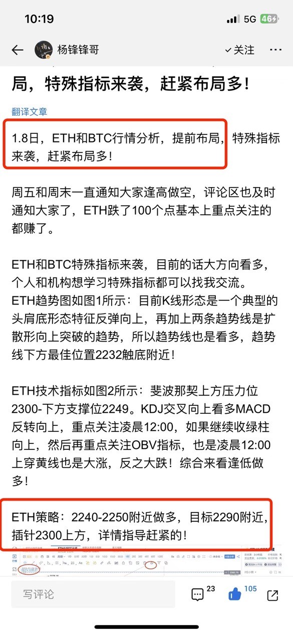 [楊鋒鋒哥]1.9日ETH行情分析，ETH行情復(fù)盤！提前布局跟上大賺！