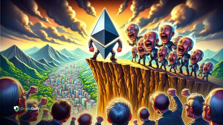 以太坊（ETH）再次瀕臨崩潰邊緣