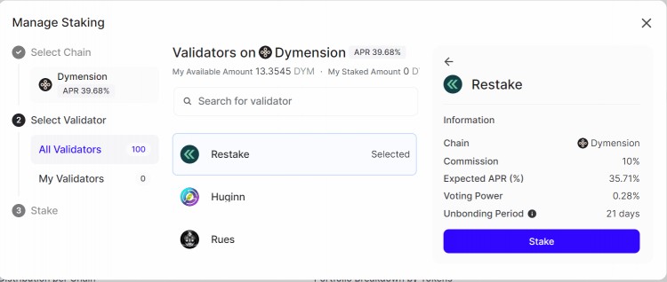 一文梳理 Dymension 質(zhì)押流程及潛在空投機(jī)會(huì)