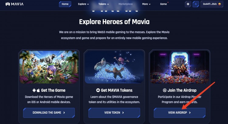 下載注冊(cè)就有空投？手把手帶你交互鏈游 Mavia「GameFi 獵手」