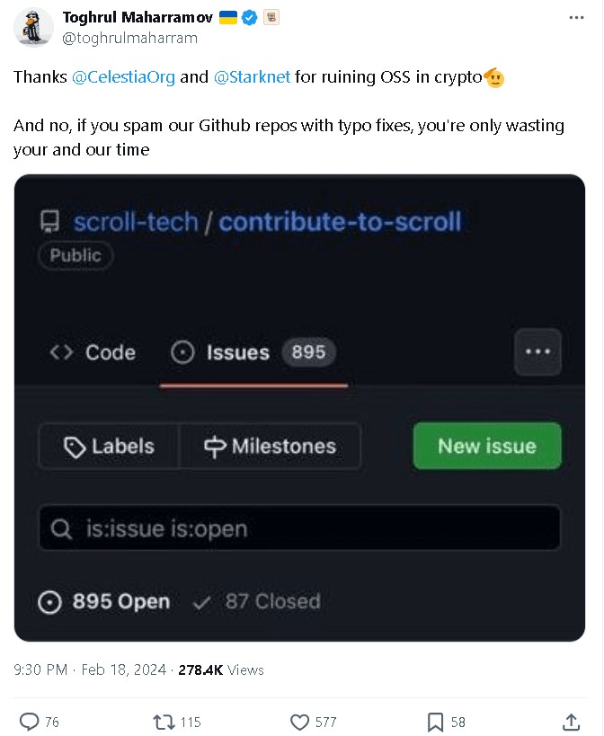 Scroll遭遇「新式女巫」，擼毛黨從鏈上卷到了Github