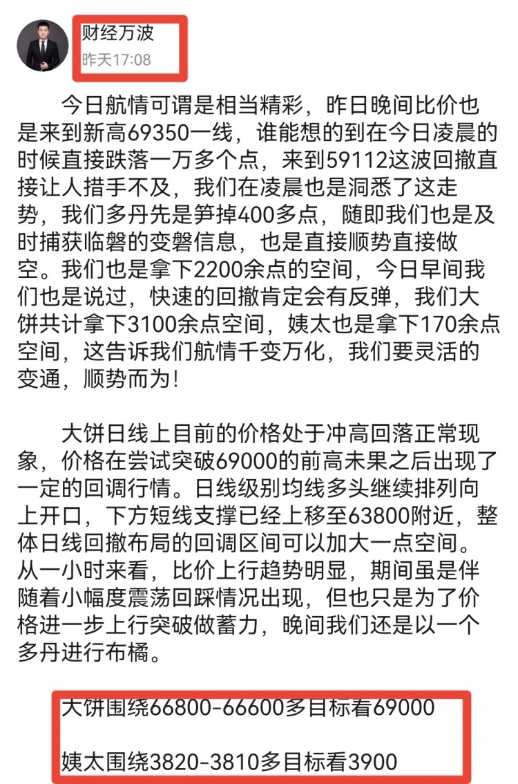 [財經萬波]3.7凌晨大餅分析