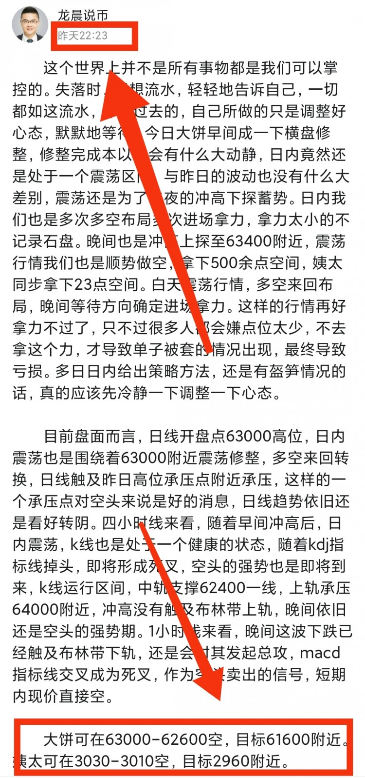 [龍晨說幣]震蕩行情中的瀑布式下跌，空頭強(qiáng)勢的方法