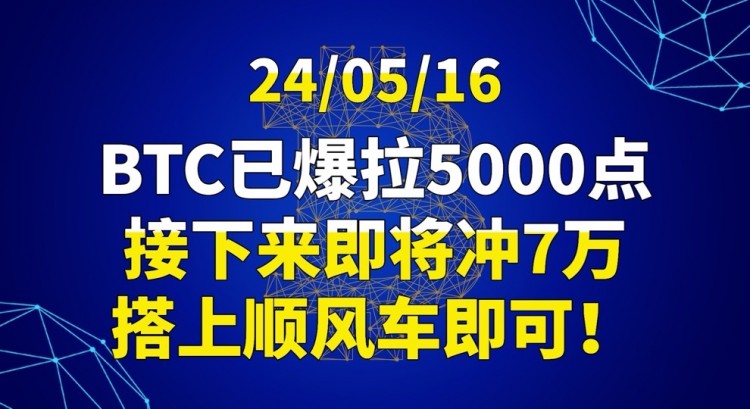 [交易公子扶蘇]大漲5000點，勢必迎接7萬的挑戰(zhàn)