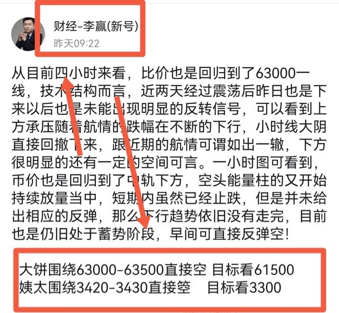 [財經(jīng)老李]財經(jīng)老李：6.25日早間比特幣以太坊操作與分析