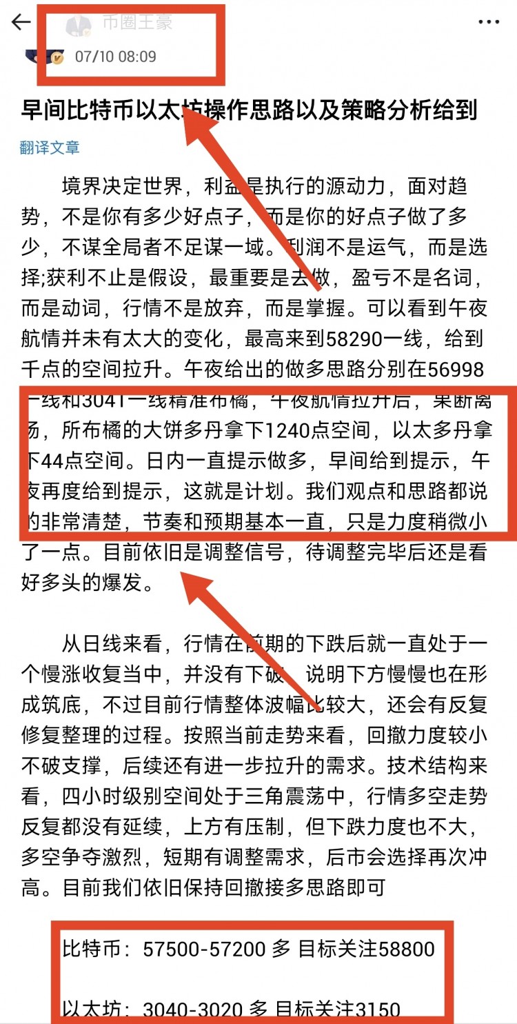 [幣圈王豪]日內操作思路以及策略分析給到