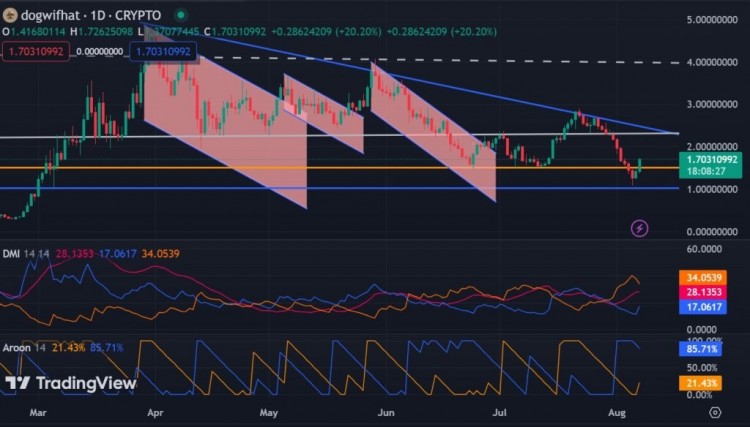 dogwifhat 反彈上漲 22%：WIF 能否維持這些漲幅?