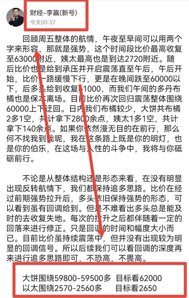 [財經(jīng)老李]財經(jīng)老李：8.10日早間比特幣以太坊操作與分析